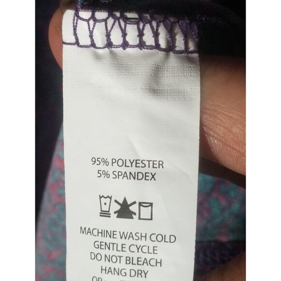 lularoe Irma tunic purple & green polyester blend size s height 29" READ new - Picture 2 of 10